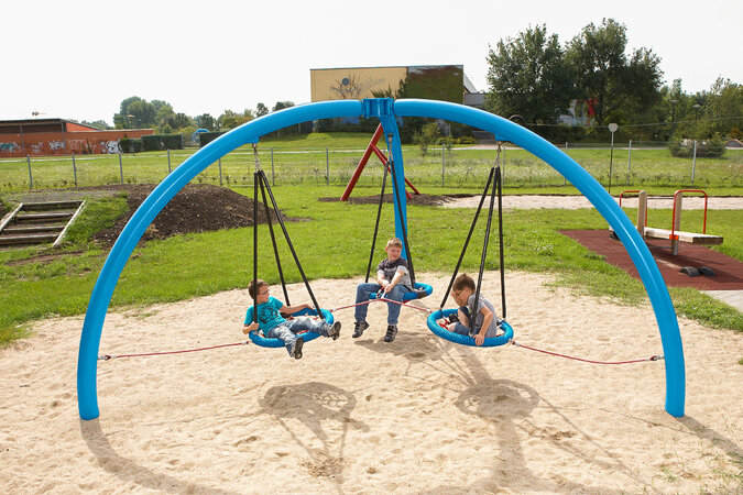 Playground equipment for camping facilities - eibe playground equipment.
