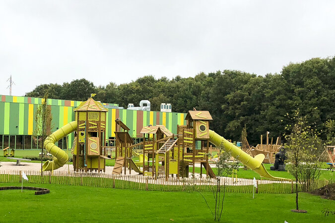 Playground equipment for theme parks and zoos - climbing equipment made of wood by eibe.